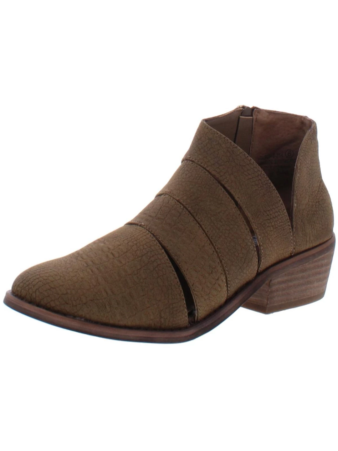 Very G Hop Along Womens Block Heel Distressed Booties 1 Very G Hop Along Womens Block Heel Distressed Booties