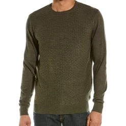men Point Zero Brick Stitch Crewneck Sweater