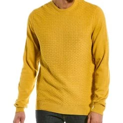men Point Zero Brick Stitch Crewneck Sweater