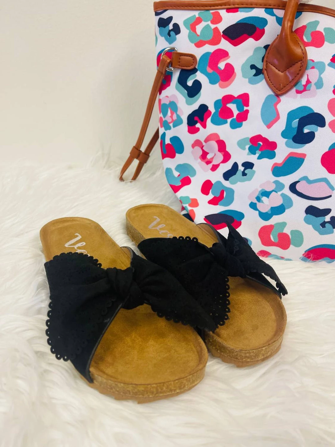 Very G women Marilyn Bow Sandal in Black 2 Very G women Marilyn Bow Sandal in Black - Image 2