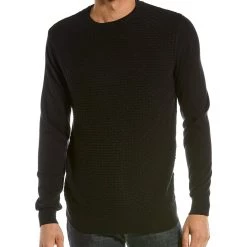 men Point Zero Brick Stitch Crewneck Sweater