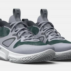 Under Armour women Flow Breakthru 3 Basketball Shoes in Mod Gray/White