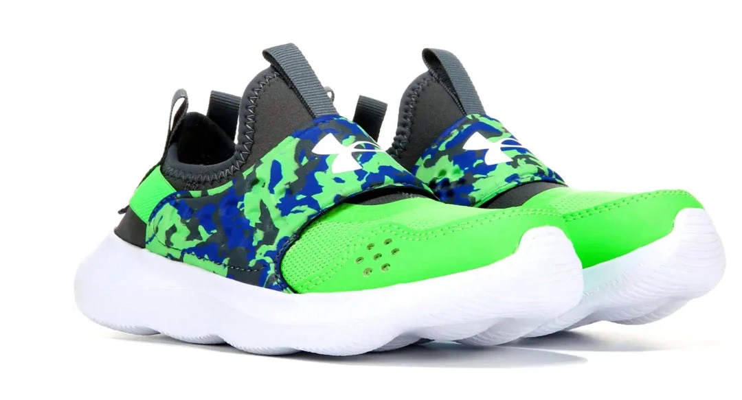 Under Armour kids Runplay Sneakers (Big Kid) in Green 1 Under Armour kids Runplay Sneakers (Big Kid) in Green