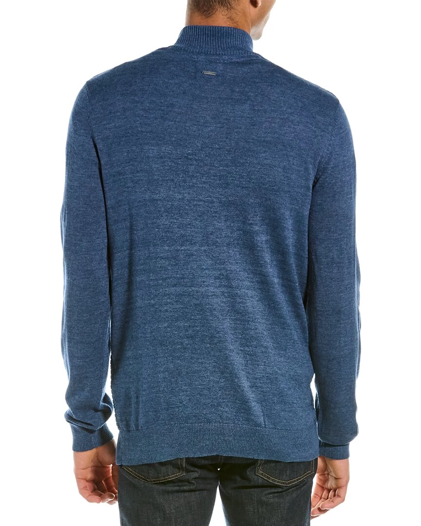 men Point Zero Brick Stitch Mock Neck Sweater 2 men Point Zero Brick Stitch Mock Neck Sweater - Image 2