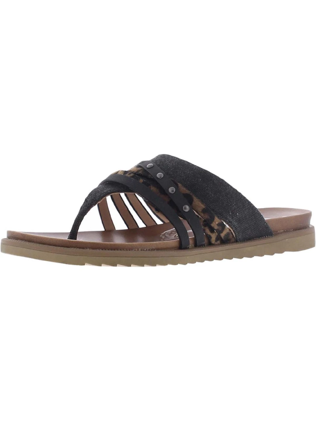 Very G Womens Slip On Animal Print Flat Sandals 1 Very G Womens Slip On Animal Print Flat Sandals