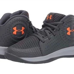 Very G store 13 Under Armour kids Kid'S Jet 2019 Sneaker in Pitch Gray-Modgray-Orange Spark