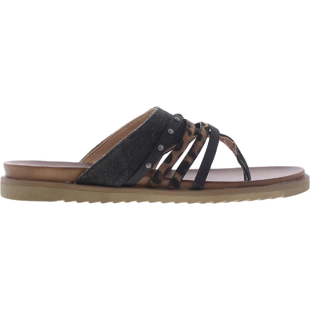 Very G Womens Slip On Animal Print Flat Sandals 2 Very G Womens Slip On Animal Print Flat Sandals - Image 2