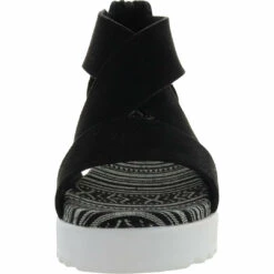 Very G Allie Womens Faux Leather Slip On Wedge Sandals -Very G store 3d86257dfcbb41caaf4ed29e681eb257 1080x