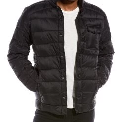 men Point Zero Quilted Ultralight Overshirt