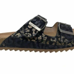 Very G women Aries Sandal in Black/Gold