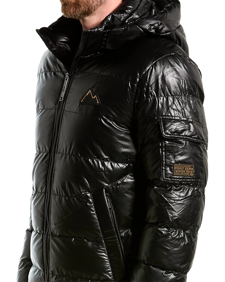 men Point Zero Ripstop Quilted Puffer Coat 4 men Point Zero Ripstop Quilted Puffer Coat - Image 4