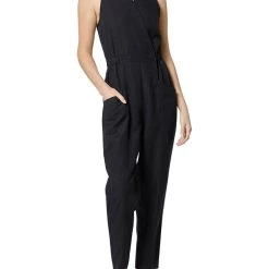 Joie Womens Linen Blend Sleeveless Jumpsuit