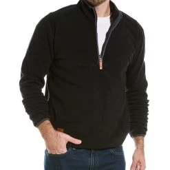 men Point Zero Fleece Quarter-Zip Pullover