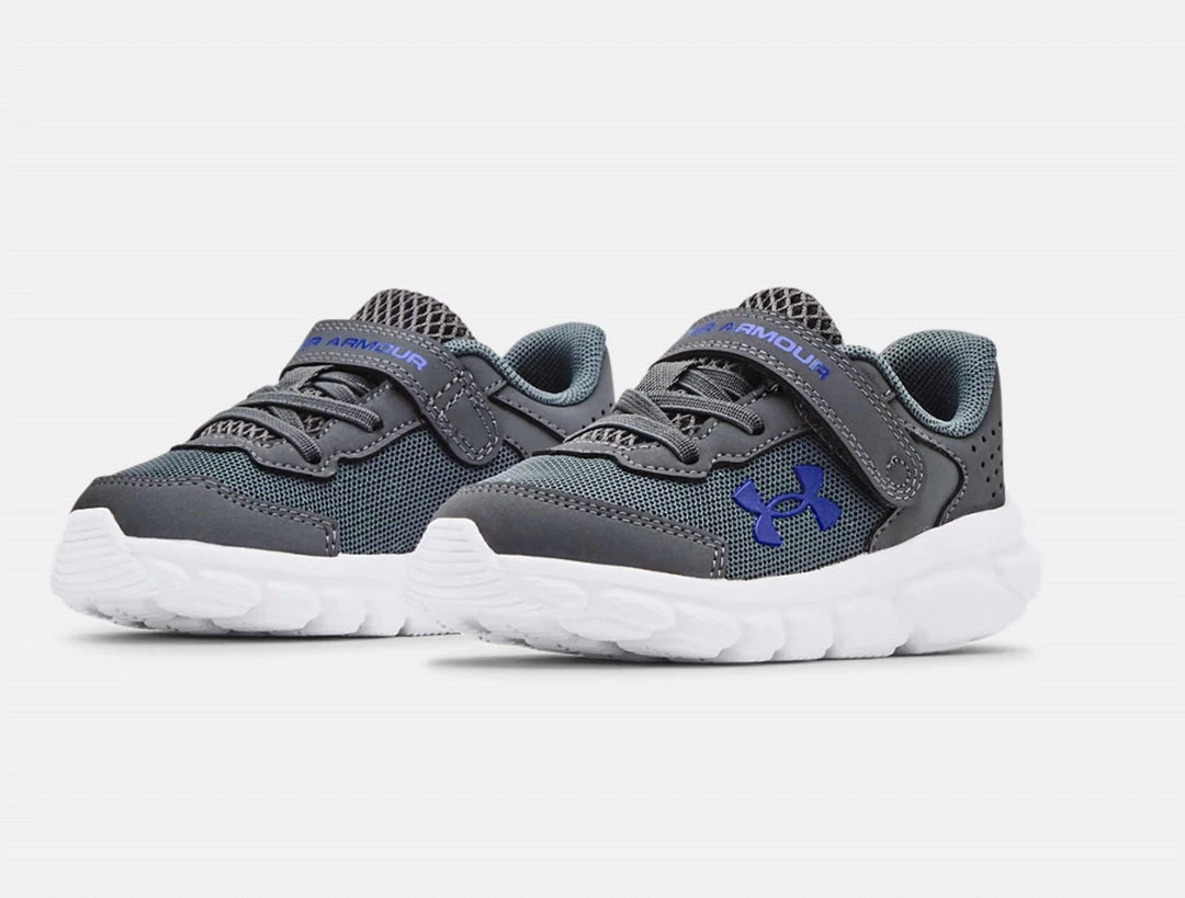 Under Armour kids Kid'S Assert 9 Ac Running Shoes in Pitch Gray 4 Under Armour kids Kid'S Assert 9 Ac Running Shoes in Pitch Gray - Image 4