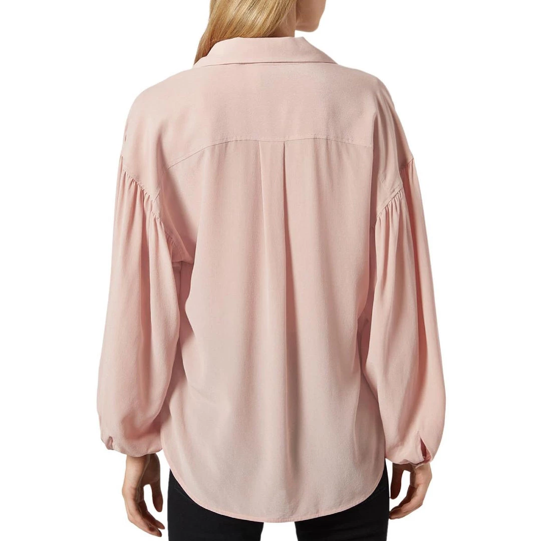 Joie Womens Silk V-Neck Blouse 2 Joie Womens Silk V-Neck Blouse - Image 2