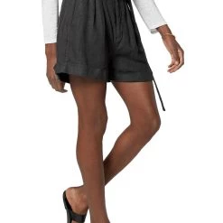 Joie Dixon Womens Linen Cuffed Flat Front Tie-Waist/Belted -Very G store 9ade6580b7e440c58a74a2483e2ee280 1080x