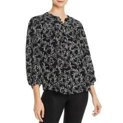 Joie Womens Floral Long Sleeves Blouse