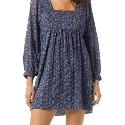 Joie Womens Silk Tie Neck Blouse