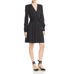 Joie Corelle Womens V-Neck Ruched Casual Dress