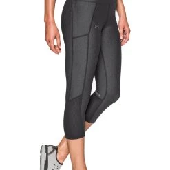 Under Armour Womens Capri Mesh Inset Capri Leggings