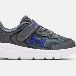 Under Armour kids Kid'S Assert 9 Ac Running Shoes in Pitch Gray
