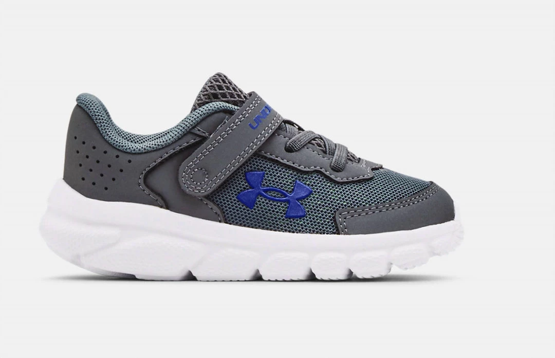 Under Armour kids Kid'S Assert 9 Ac Running Shoes in Pitch Gray 1 Under Armour kids Kid'S Assert 9 Ac Running Shoes in Pitch Gray