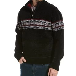 men Point Zero Chenille 1/4-Zip Sweater
