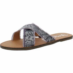 Very G Living Wild Womens Slip On Fashion Flip-Flops
