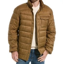 men Point Zero Quilted Ultralight Overshirt