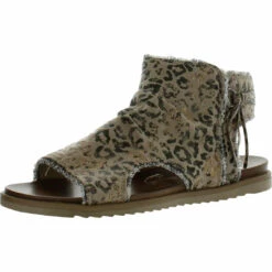 Very G Libra Womens Animal Print Ankle Gladiator Sandals