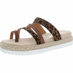 Very G Groove 2 Womens Leopard Print Casual Strappy Sandals