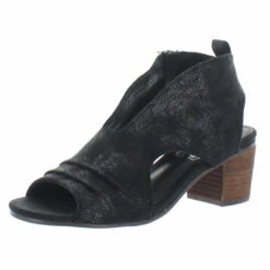 Very G Sissy Womens Open Toe Block Heel Ankle Boots