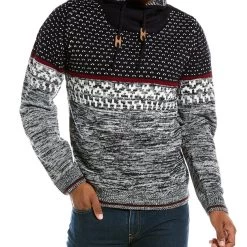 men Point Zero Shawl Collar Sweater
