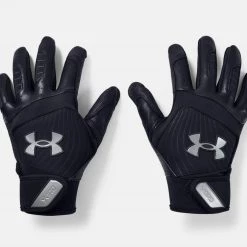 Under Armour Men'S Yard Batting Gloves in Black/Black/Pitch Gray
